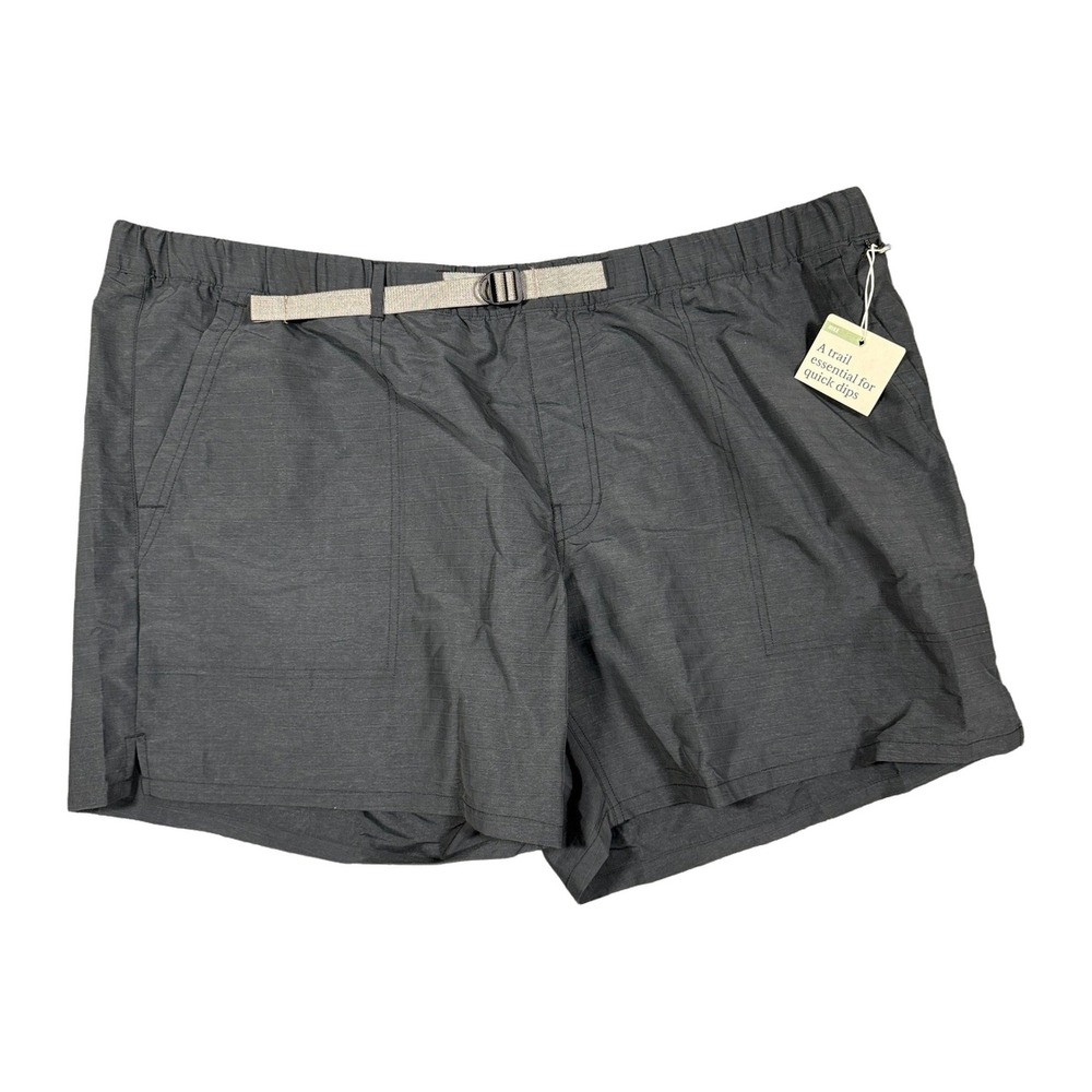 REI Co-op Womens XXL Black Hiking Shorts Quick Dry Belted NWT Trail Outdoor 2X - Picture 1 of 8